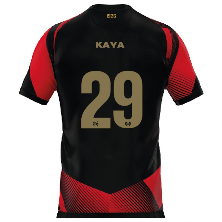 גברים כדורגל פאטי קאיה #29 שחור אדום ג'רזי ביתית 2025/26