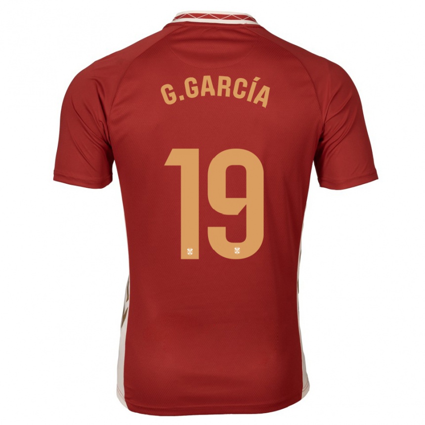 גברים כדורגל ג׳ובאני גרסיה רודריגז #19 בורדו זהב הרחק ג'רזי 2025/26