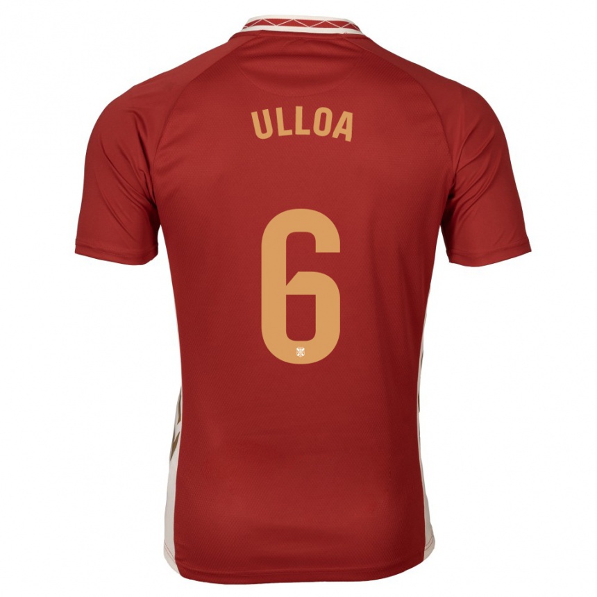 גברים כדורגל Alberto Ulloa #6 בורדו זהב הרחק ג'רזי 2025/26