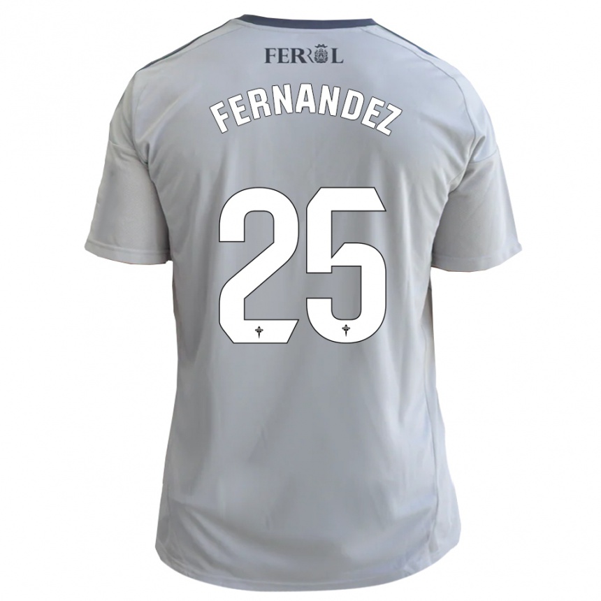 גברים כדורגל סזאר פרננדס #25 אפור כסף הרחק ג'רזי 2025/26