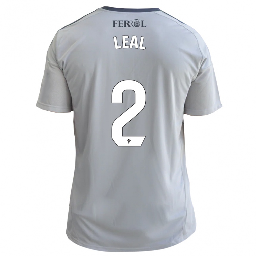 גברים כדורגל Miguel Leal #2 אפור כסף הרחק ג'רזי 2025/26