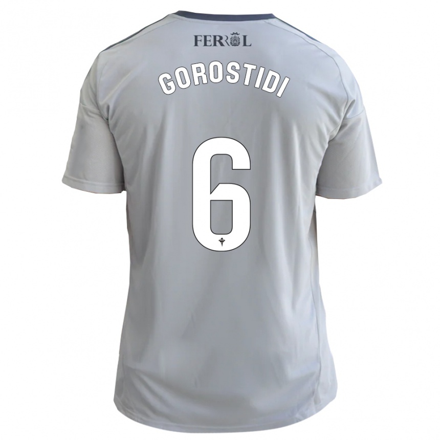 גברים כדורגל Ander Gorostidi #6 אפור כסף הרחק ג'רזי 2025/26