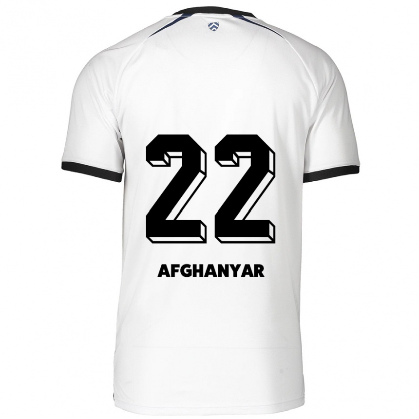 גברים כדורגל Bellal Afghanyar #22 לבן שחור הרחק ג'רזי 2025/26