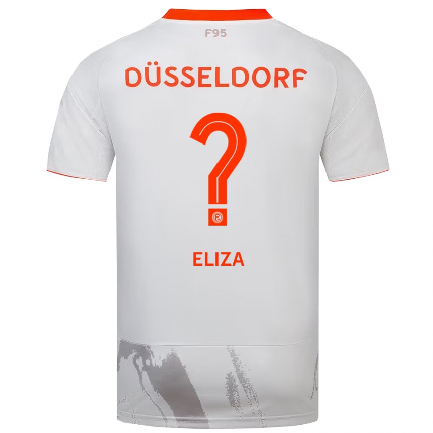 גברים כדורגל Eliza Bivolaku #0 לבן כתום הרחק ג'רזי 2025/26