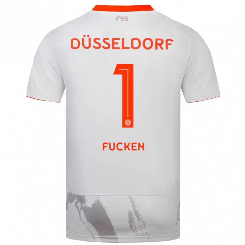 גברים כדורגל Kilian Fucken #1 לבן כתום הרחק ג'רזי 2025/26