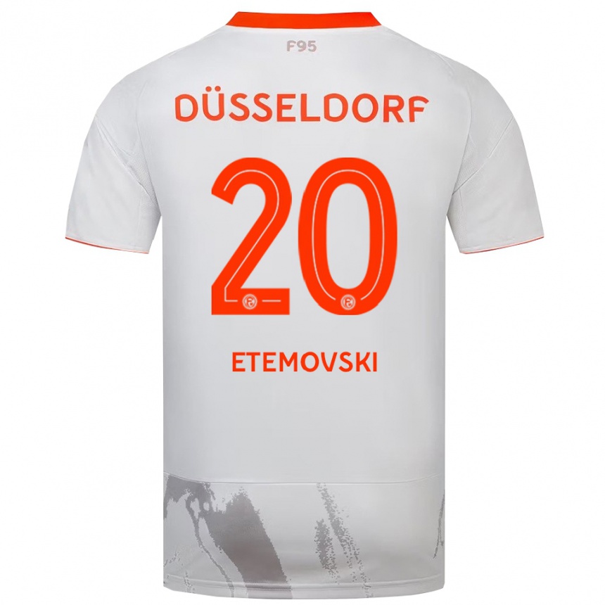 גברים כדורגל Dennis Etemovski #20 לבן כתום הרחק ג'רזי 2025/26