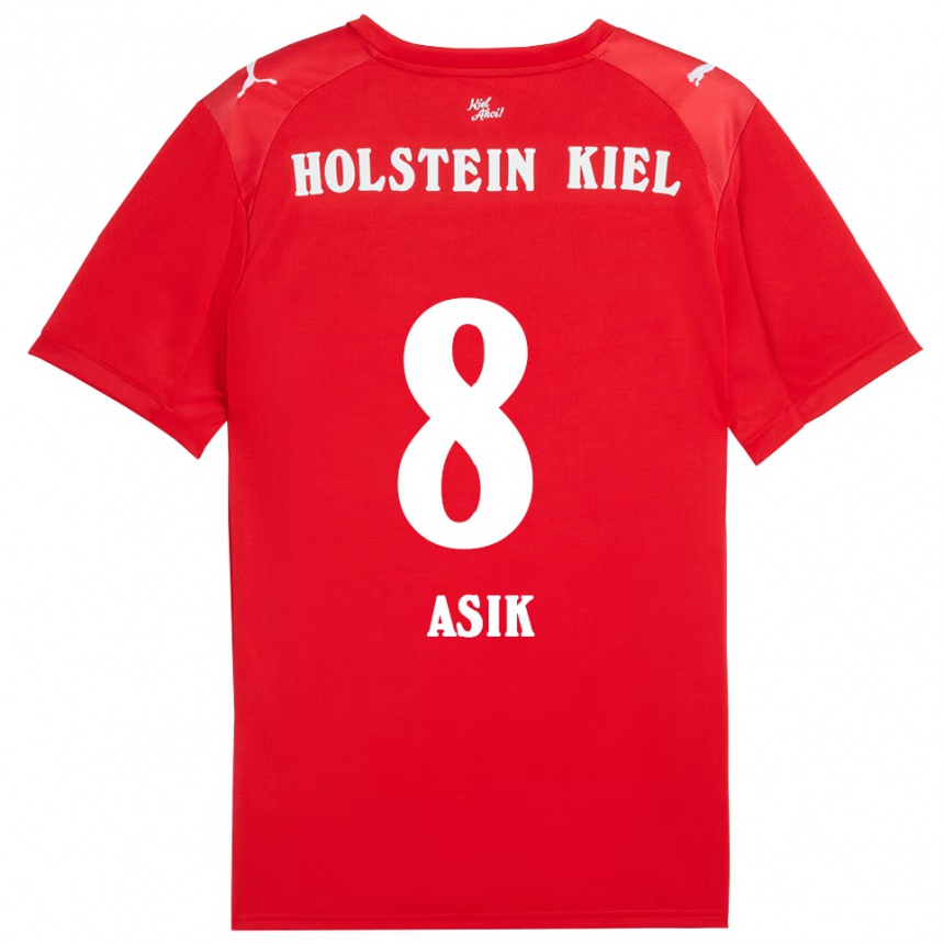 גברים כדורגל Burak Asik #8 אדום כחול הרחק ג'רזי 2025/26