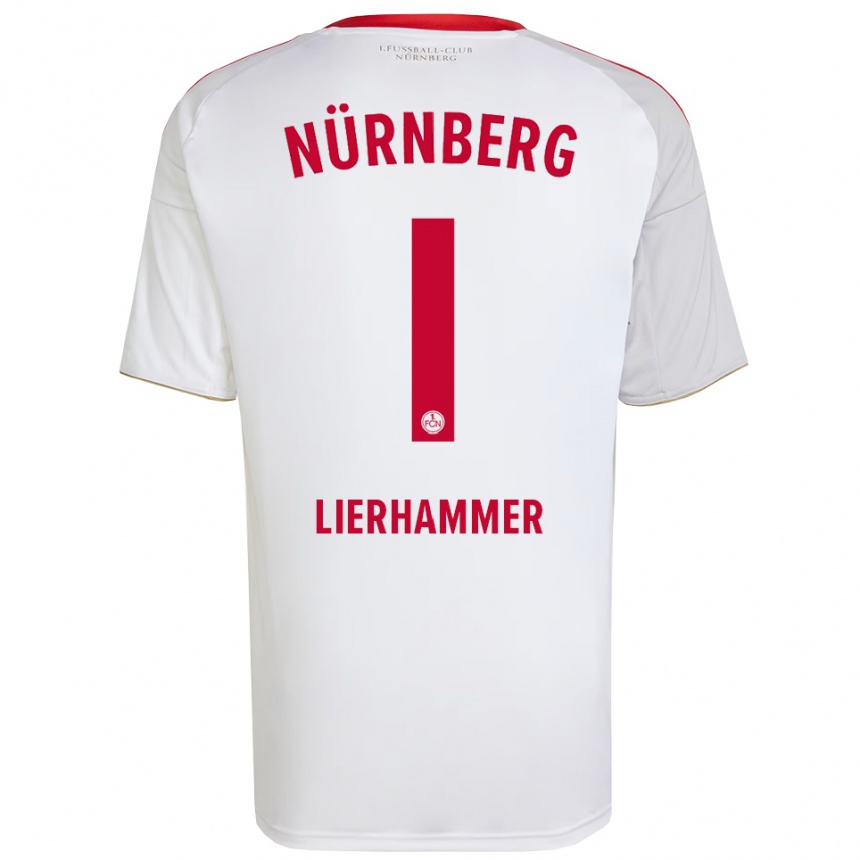 גברים כדורגל Tim Lierhammer #1 לבן אדום הרחק ג'רזי 2025/26