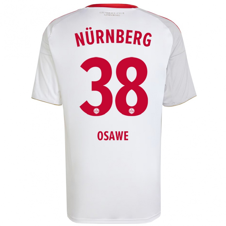 גברים כדורגל הזוכים מארק אוסאווה #38 לבן אדום הרחק ג'רזי 2025/26
