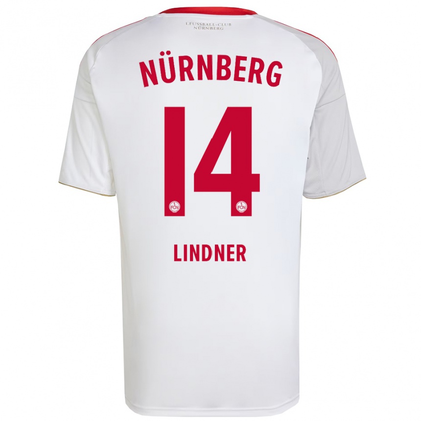 גברים כדורגל Marlene Lindner #14 לבן אדום הרחק ג'רזי 2025/26