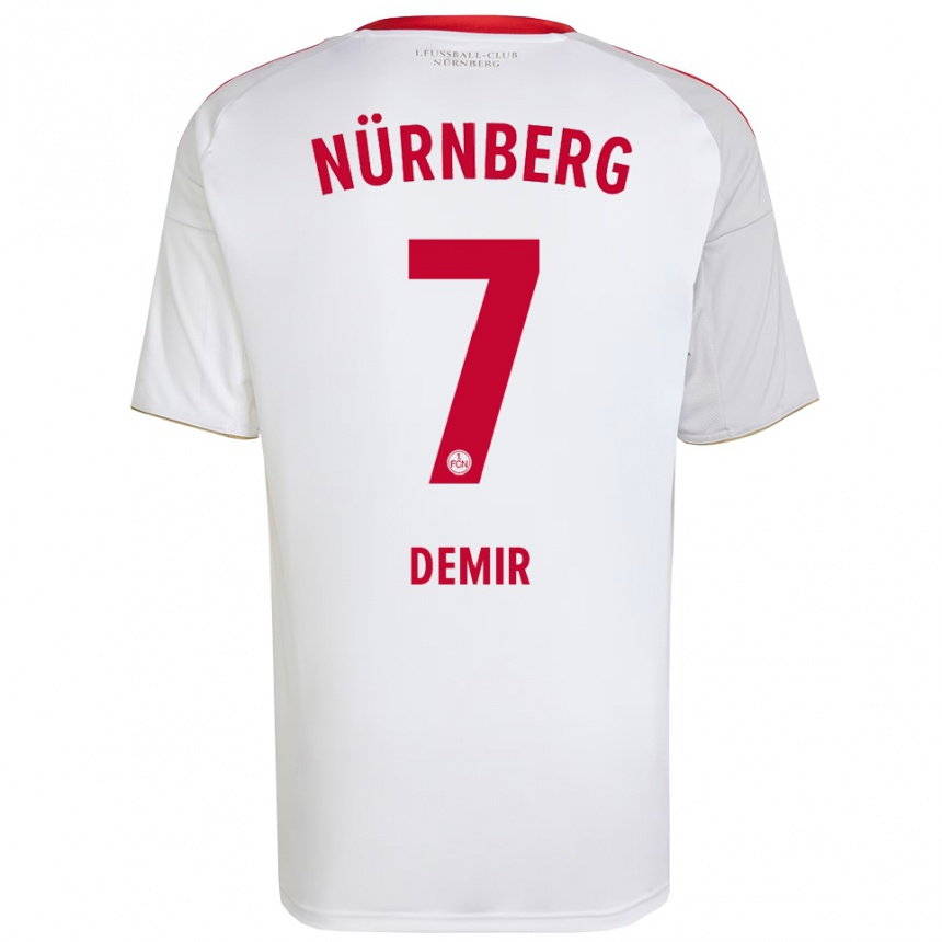 גברים כדורגל Ari Demir #7 לבן אדום הרחק ג'רזי 2025/26