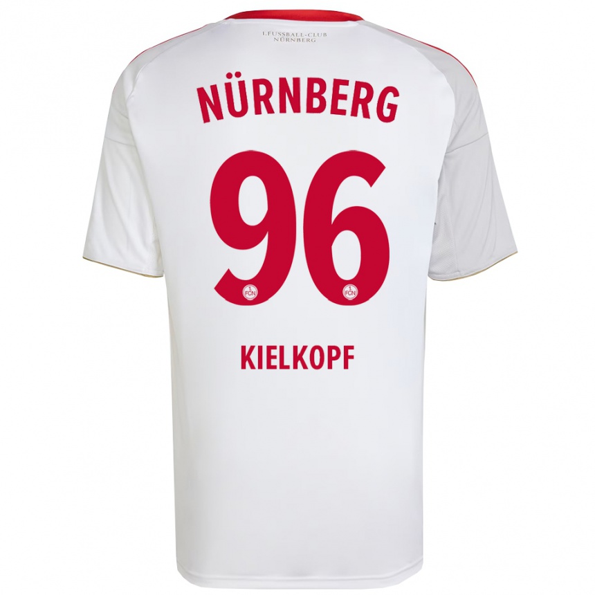 גברים כדורגל פליקס קילקופף #96 לבן אדום הרחק ג'רזי 2025/26