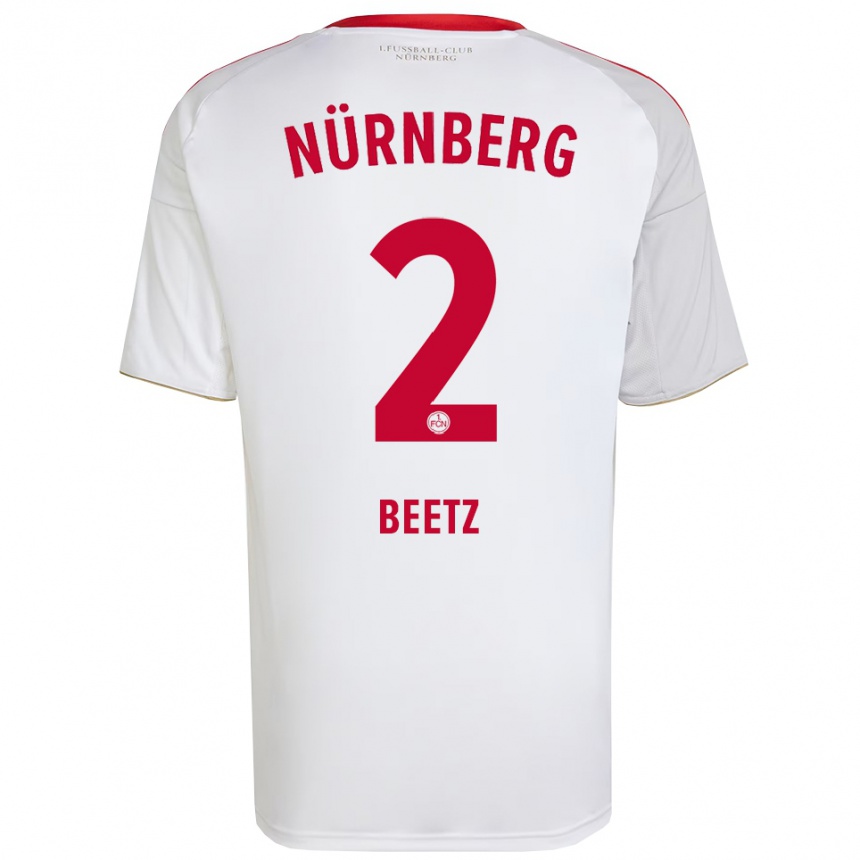 גברים כדורגל לוקס ביטס #2 לבן אדום הרחק ג'רזי 2025/26