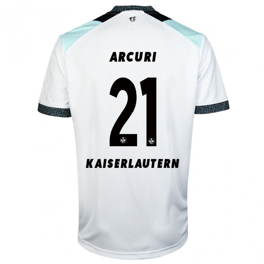 גברים כדורגל ג׳ונתן בן ארקורי #21 לבן שחור הרחק ג'רזי 2025/26