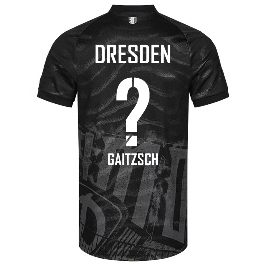 גברים כדורגל Lisa Gaitzsch #0 שחור אפור הרחק ג'רזי 2025/26