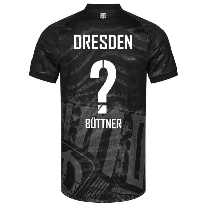 גברים כדורגל Lisa Büttner #0 שחור אפור הרחק ג'רזי 2025/26