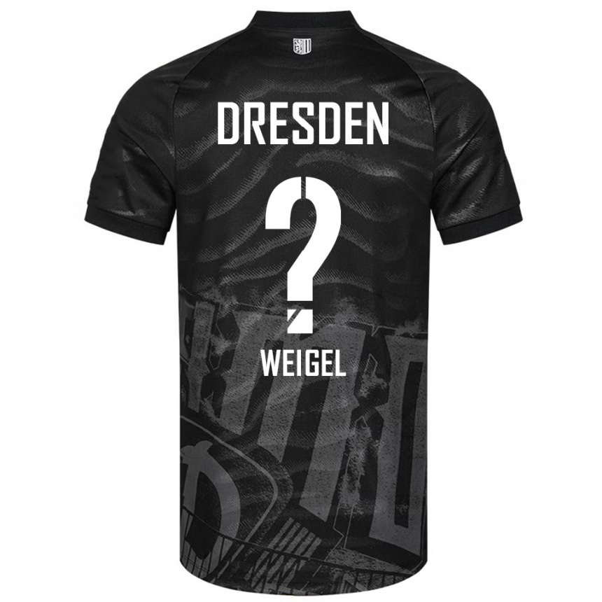 גברים כדורגל Julia Weigel #0 שחור אפור הרחק ג'רזי 2025/26