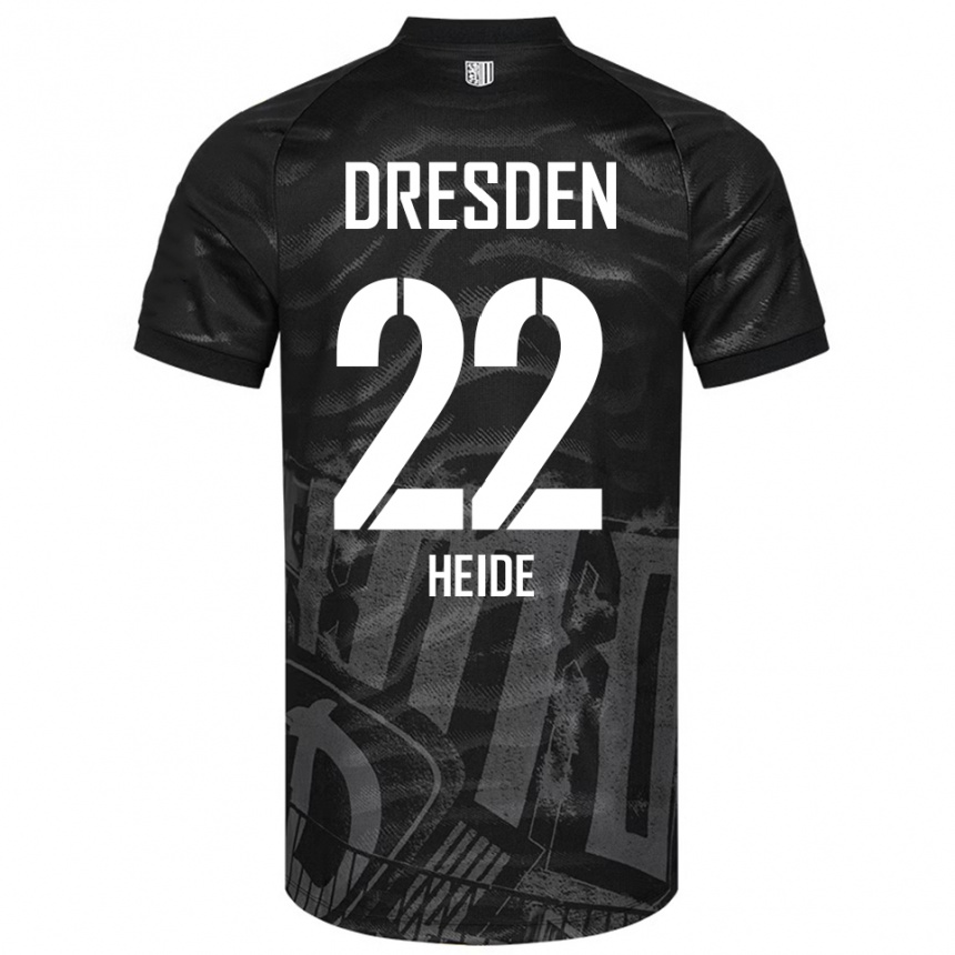 גברים כדורגל Pepe Heide #22 שחור אפור הרחק ג'רזי 2025/26