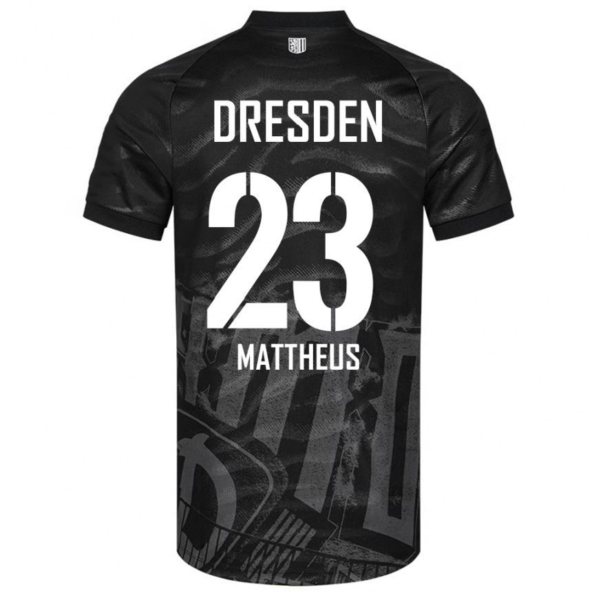 גברים כדורגל Paul Mattheus #23 שחור אפור הרחק ג'רזי 2025/26