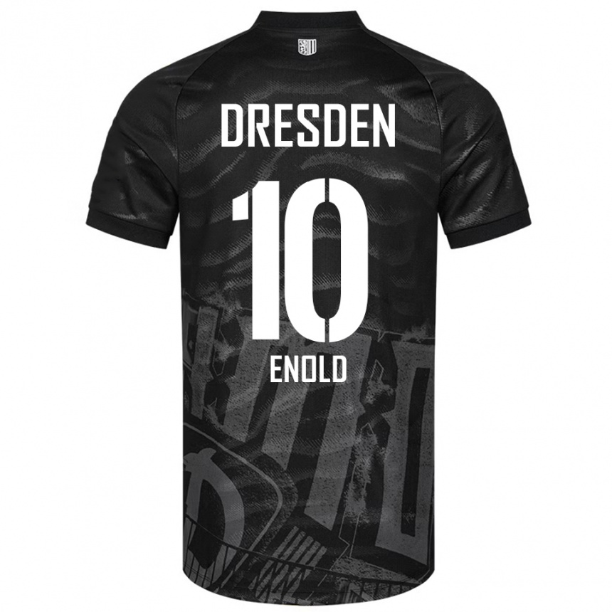 גברים כדורגל קוונטין-אורלנדו אנולד #10 שחור אפור הרחק ג'רזי 2025/26