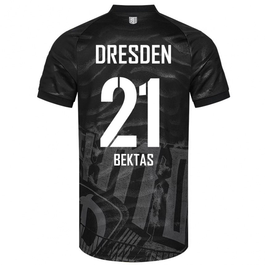 גברים כדורגל טונאי בקטאש #21 שחור אפור הרחק ג'רזי 2025/26