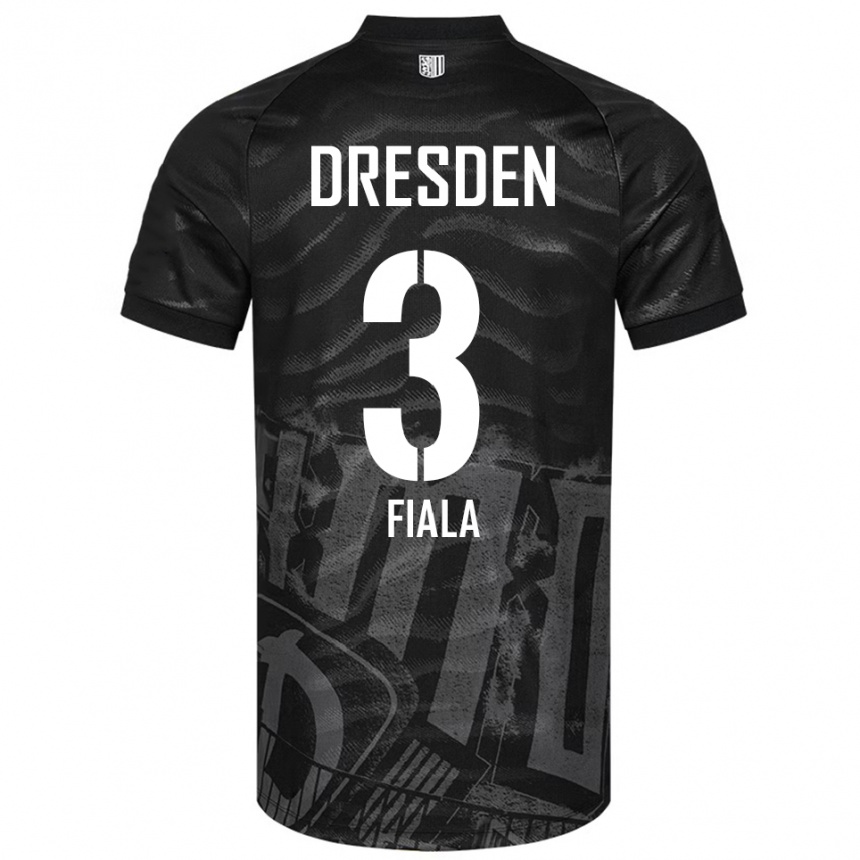 גברים כדורגל מאטיי פיאלה #3 שחור אפור הרחק ג'רזי 2025/26