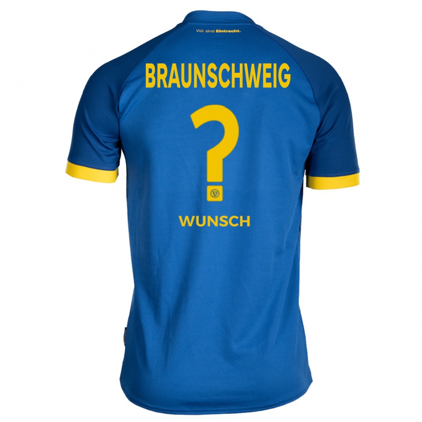 גברים כדורגל Neele Wunsch #0 כחול רויאל צהוב הרחק ג'רזי 2025/26