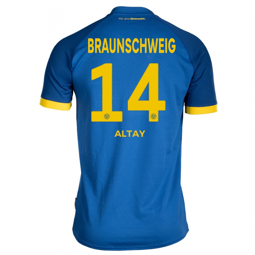גברים כדורגל Ali Altay #14 כחול רויאל צהוב הרחק ג'רזי 2025/26