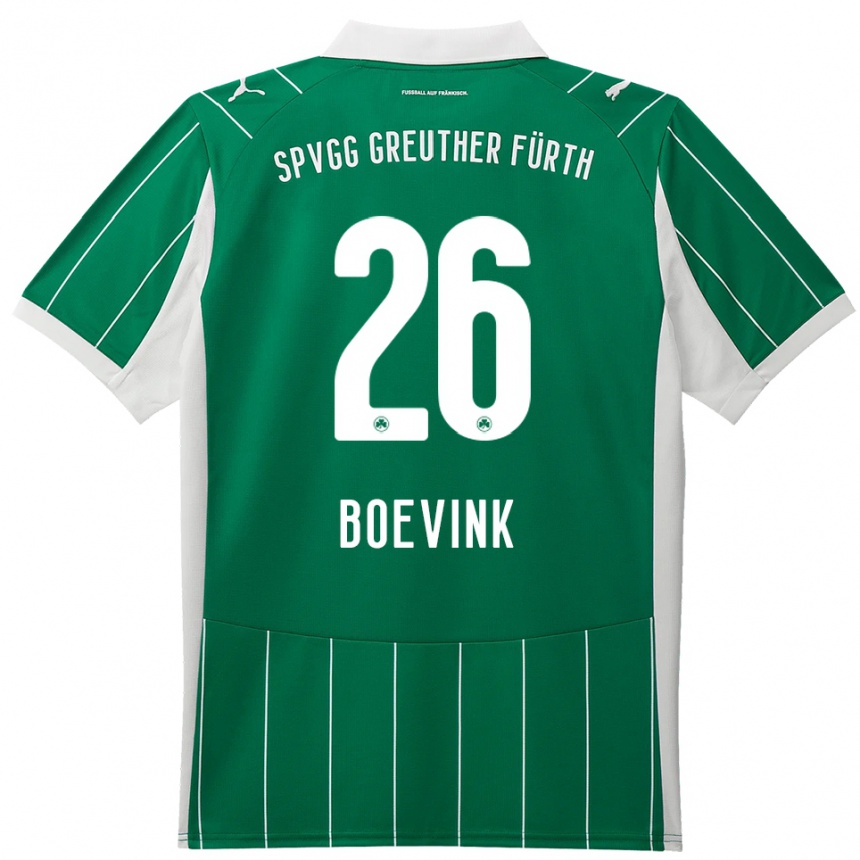 גברים כדורגל Pelle Boevink #26 ירוק לבן הרחק ג'רזי 2025/26
