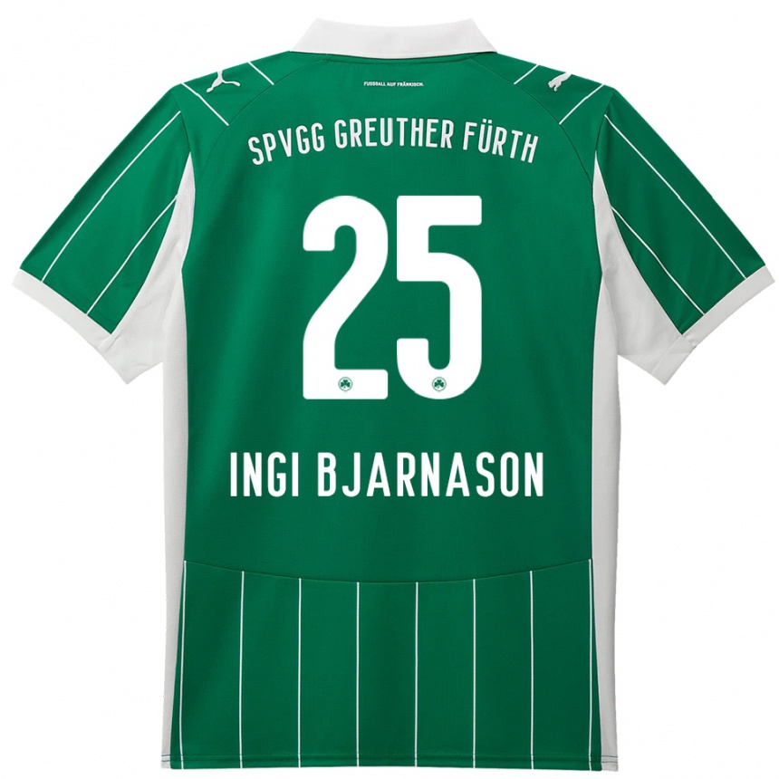 גברים כדורגל ברייניאר אינגי ביארנסון #25 ירוק לבן הרחק ג'רזי 2025/26