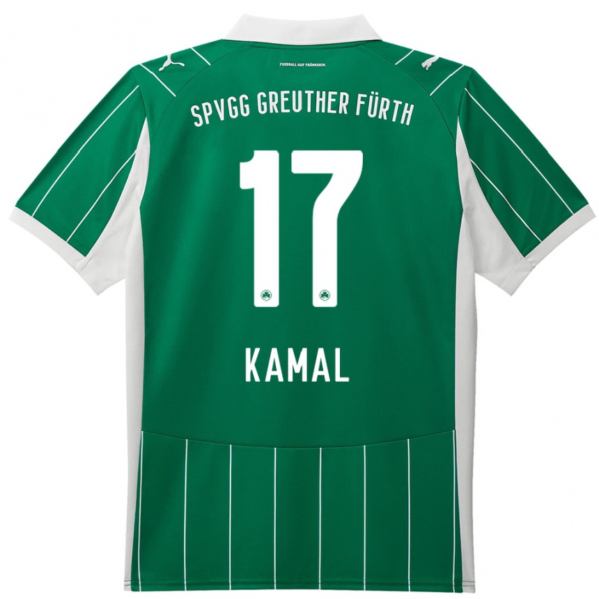 גברים כדורגל פאדל כמאל #17 ירוק לבן הרחק ג'רזי 2025/26