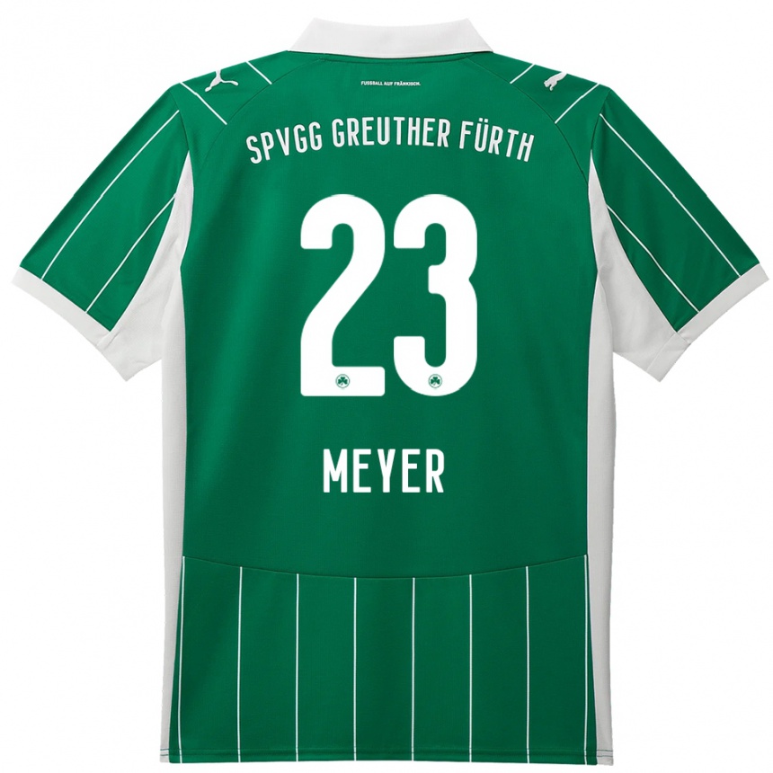 גברים כדורגל Max Meyer #23 ירוק לבן הרחק ג'רזי 2025/26
