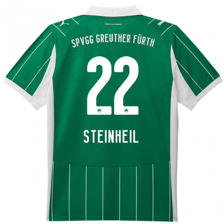 גברים כדורגל Melvin Steinheil #22 ירוק לבן הרחק ג'רזי 2025/26