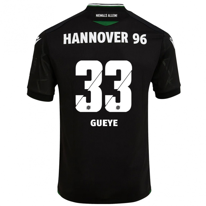 גברים כדורגל עבדולאייה גווא #33 שחור ירוק הרחק ג'רזי 2025/26