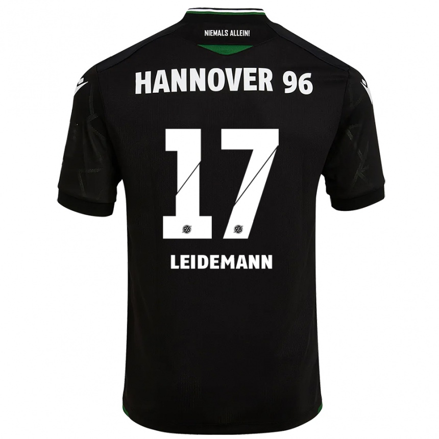 גברים כדורגל לוקאס כארים ליידמן #17 שחור ירוק הרחק ג'רזי 2025/26