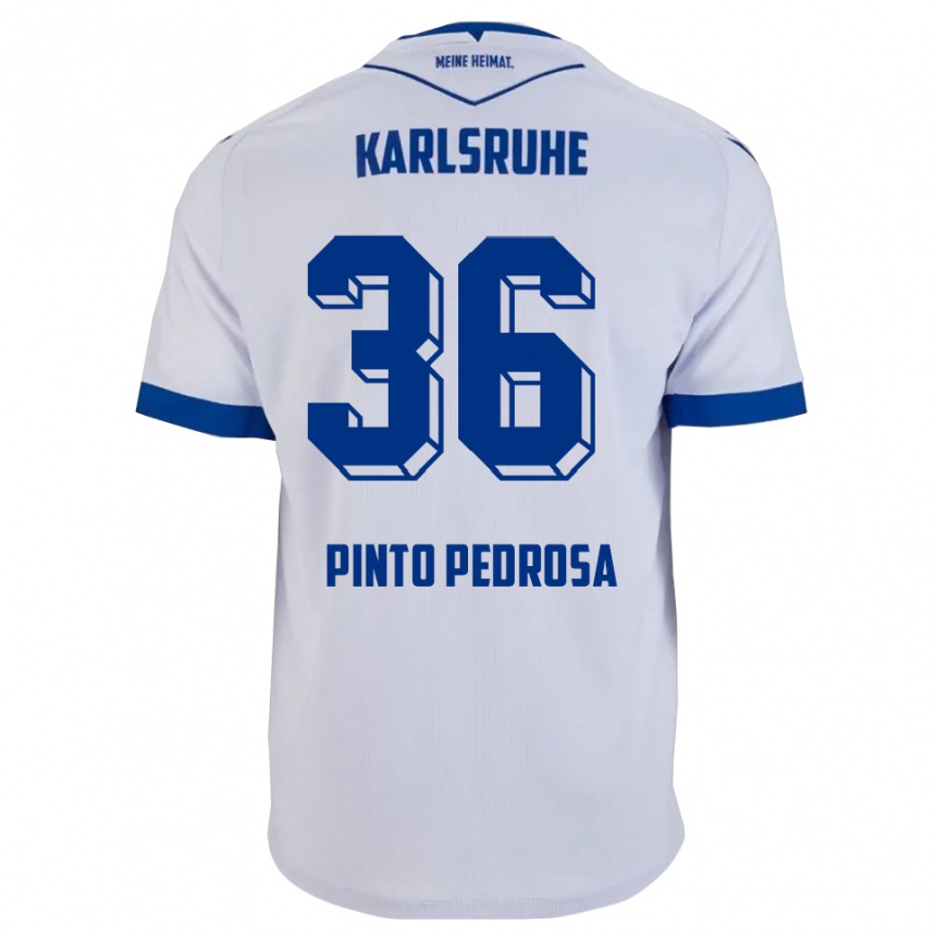 גברים כדורגל רפאל פינטו פדרוסה #36 לבן כחול הרחק ג'רזי 2025/26