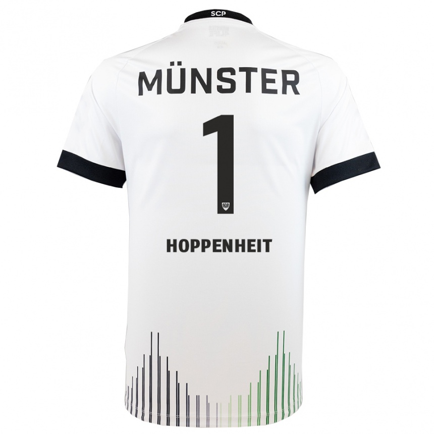 גברים כדורגל לינדר מקסימיליאן הופנהייט #1 לבן שחור הרחק ג'רזי 2025/26