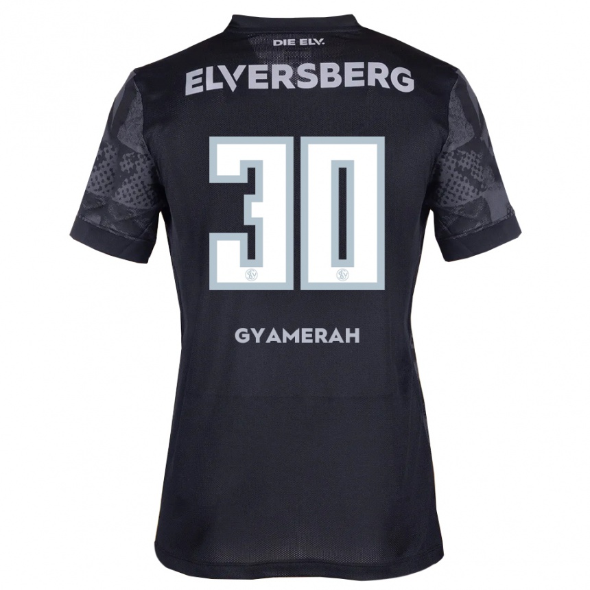 גברים כדורגל יאן גיאמרה #30 שחור אפור הרחק ג'רזי 2025/26