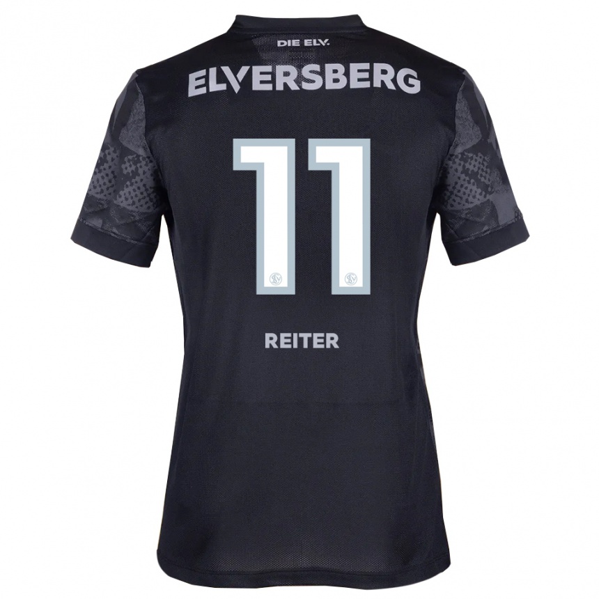 גברים כדורגל Lena Reiter #11 שחור אפור הרחק ג'רזי 2025/26