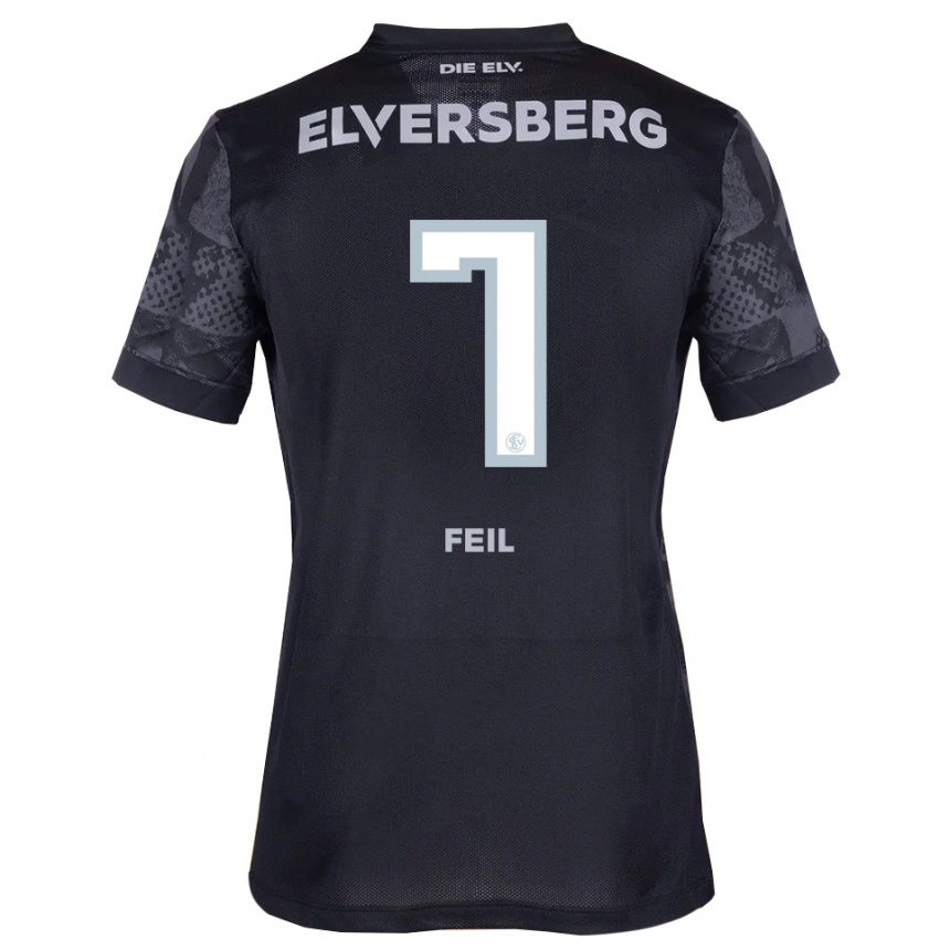 גברים כדורגל מנואל פייל #7 שחור אפור הרחק ג'רזי 2025/26