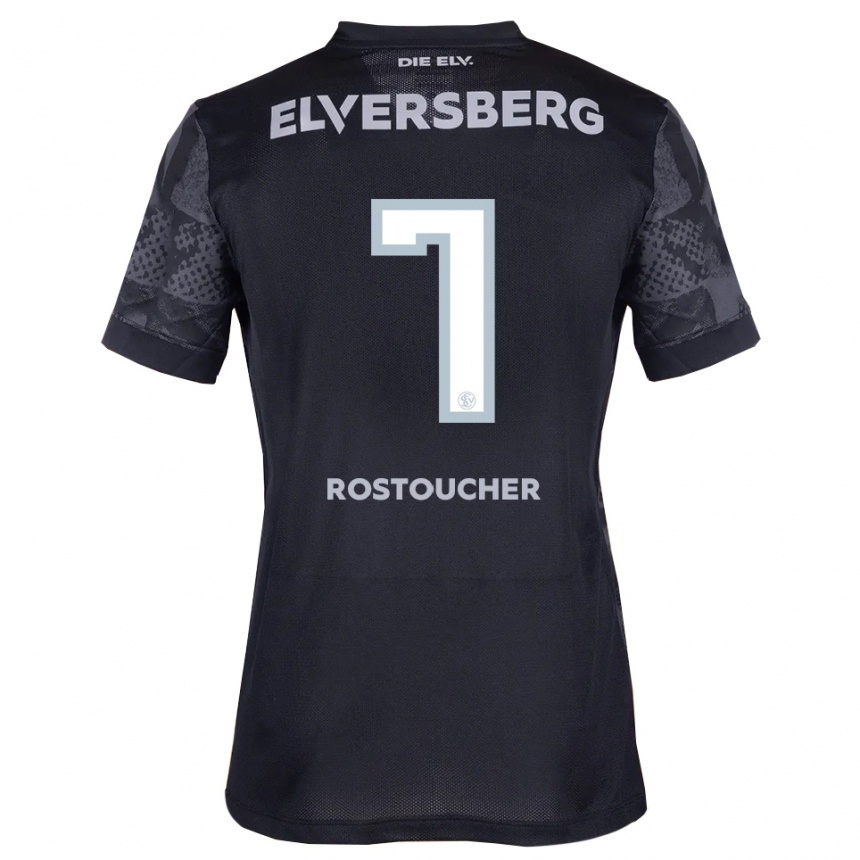 גברים כדורגל Dorian Rostoucher #7 שחור אפור הרחק ג'רזי 2025/26