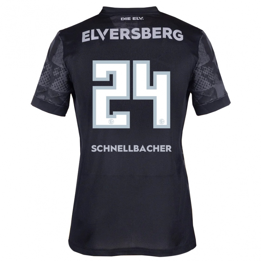 גברים כדורגל לוקה שנלבאכר #24 שחור אפור הרחק ג'רזי 2025/26