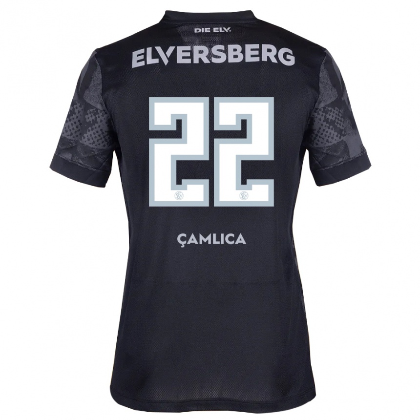 גברים כדורגל Can Çamlica #22 שחור אפור הרחק ג'רזי 2025/26