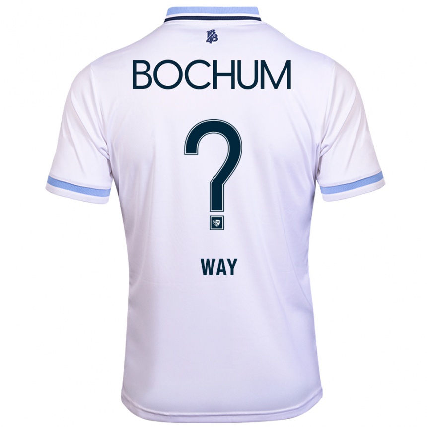 גברים כדורגל Cecilia Way #0 לבן תכלת הרחק ג'רזי 2025/26