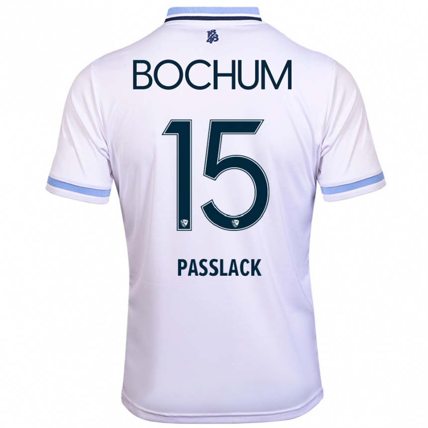 גברים כדורגל פליקס פסלאק #15 לבן תכלת הרחק ג'רזי 2025/26