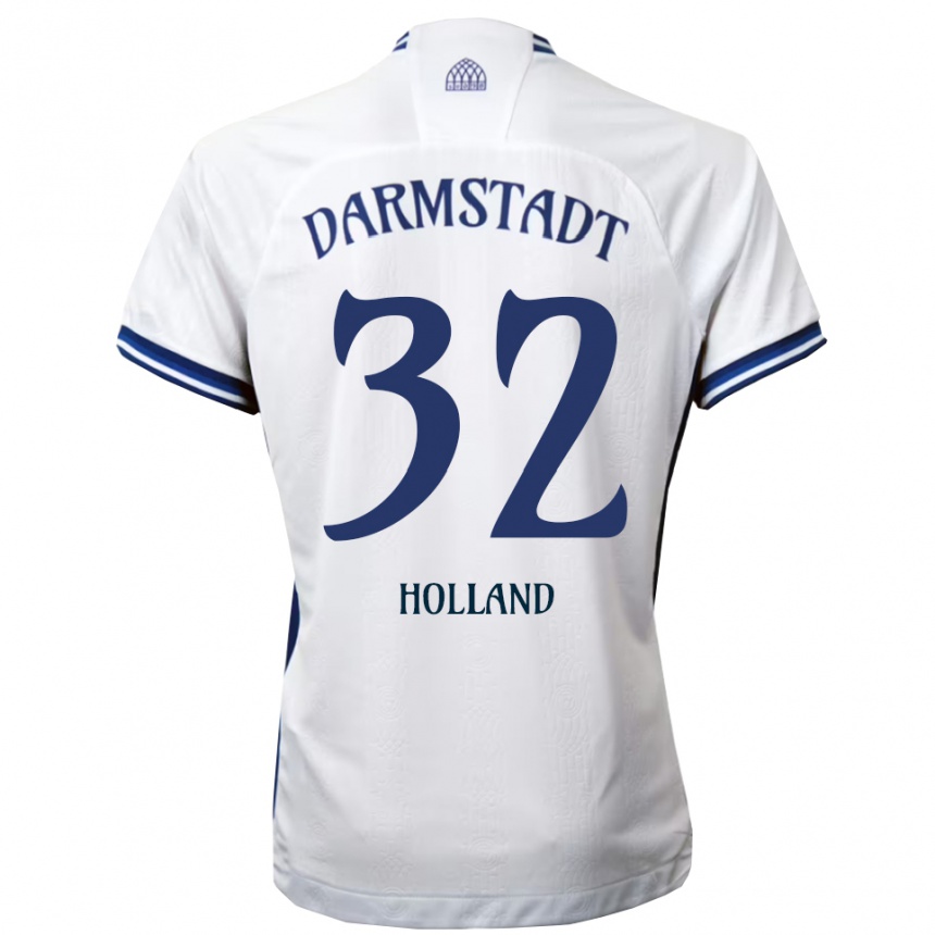 גברים כדורגל פביאן הולנד #32 לבן כחול הרחק ג'רזי 2025/26