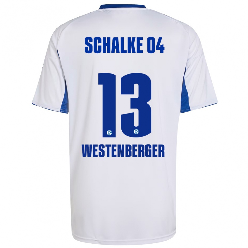 גברים כדורגל נואל וסטנברגר #13 לבן כחול הרחק ג'רזי 2025/26