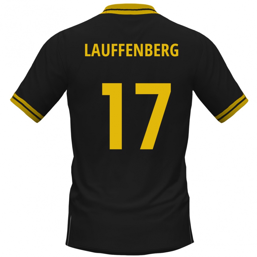 גברים כדורגל Rene Lauffenberg #17 שחור צהוב הרחק ג'רזי 2025/26
