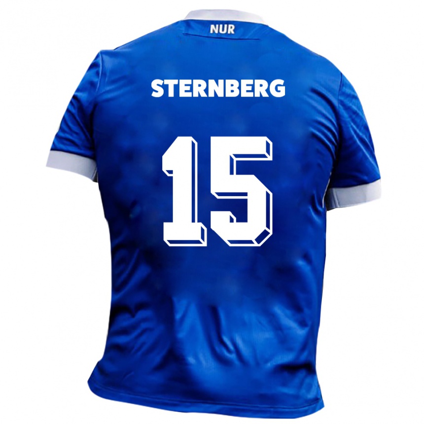 גברים כדורגל Michael Sternberg #15 כחול לבן הרחק ג'רזי 2025/26