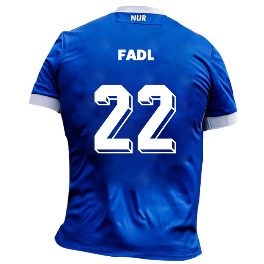 גברים כדורגל Jad Fadl #22 כחול לבן הרחק ג'רזי 2025/26
